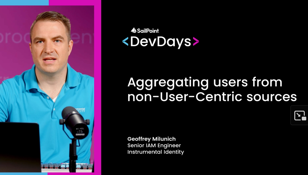 DevDays 2025: Aggregating users from non-user centric sources