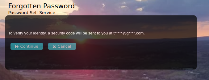 Retrive a one-time code to reset your forgotten password.